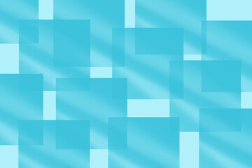 Bright blue abstract wallpaper with varying transparency and shapes for creative spaces