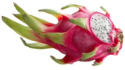 Dragon fruit isolated on white background.png