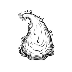 Surreal organic form in monochrome creating an atmosphere of peculiar and unique representation of