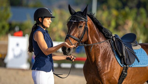  Horse Champion Show Jumping Trainer Professional Working