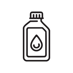 Medicine Bottle Icon Liquid Medicine Container Symbol
