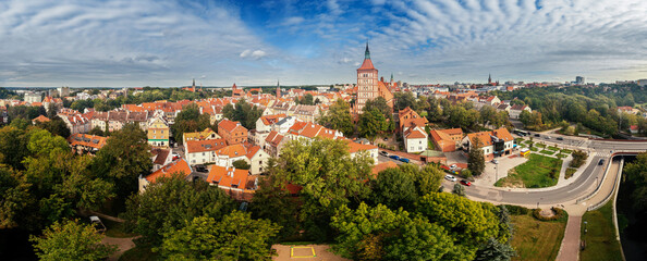 Olsztyn. Panorama Starego Miasta. 