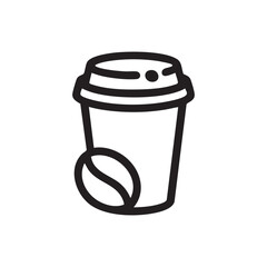 Coffee Cup Icon | Takeaway Coffee Vector Illustration