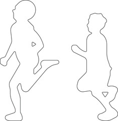 Art & IllustrationRunning people of all ages are jogging icon set.Fitness workout women and men of all ages. Editable Stroke. Pixel Perfect. For Mobile and Web icon set.