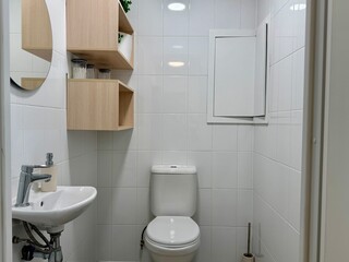 Stylish modern bathroom interior in a new apartment. High quality photo