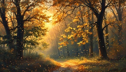 Obraz premium Enchanting and mystical carnival scene at night with colorful tents and glowing lanterns reflecting on wet ground creating a magical and atmospheric ambiance