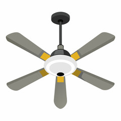  new style colorful electric celling fan, hanging fan, table fan, rechargeable fan silhouette vector icon on white background