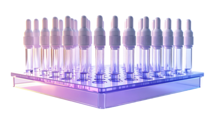 3D rendering of test tubes