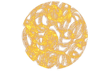 glow circle texture gold line glittering