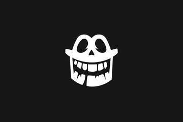 halloween skull with a skull