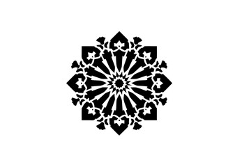 vector illustration of a decorative snowflake