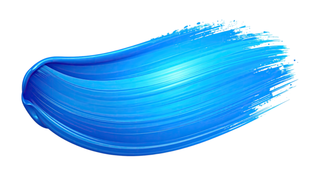 Vibrant blue paint stroke (4)