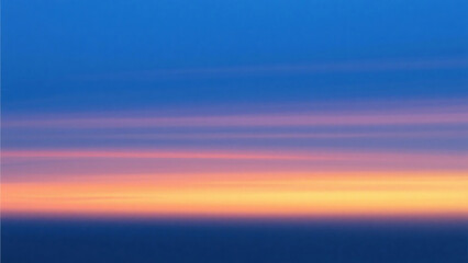 Obraz premium Abstract blurred image of a colorful sky with blue pink and orange gradient at sunset or sunrise
