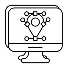 Web and Design Development or Graphics Design Line Icons and illustrations Pack