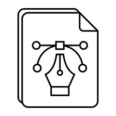 Web and Design Development or Graphics Design Line Icons and illustrations Pack
