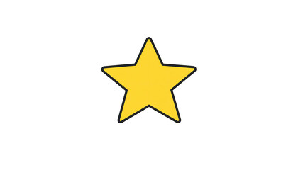 Simple yellow star icon
