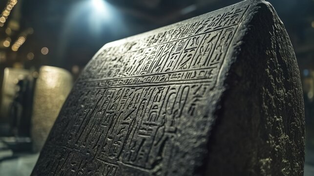 The history and significance of the "Rosetta Stone" in understanding ancient Egyptian language â€“ Discuss the discovery of the Rosetta Stone and how it provided the key to deciphering hieroglyphics a