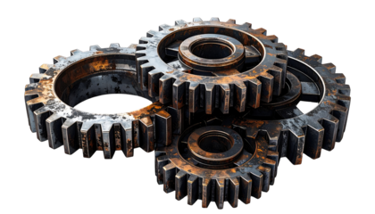 Interlocking rusty gears