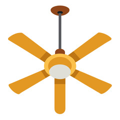 new style colorful electric celling fan, hanging fan, table fan, rechargeable fan silhouette vector icon on white background
