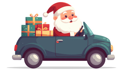 santa claus with gifts