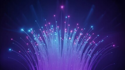 Fiber optic cable technology data network connection internet communication background