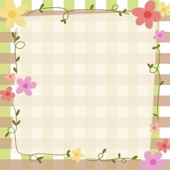 frame with flower
