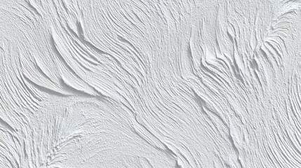 Obraz premium White textured surface displays swirling patterns creating a soft, flowing abstract design ideal for backgrounds and creative projects indeed.