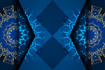 Elegant ornamental mandala circles with gold floral details spiritual meditation design