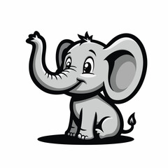 funny elephant cartoon