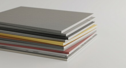 Pilas placas colores suaves luz difusa elegante dise�o minimalista. AI Generated