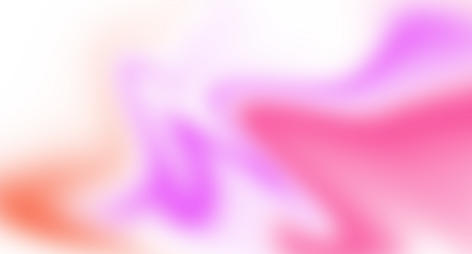 Abstract pink and orange gradient wave shape with modern smooth glowing decorative minimal design on transparent background