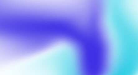 Abstract blue and cyan gradient fluid wave shape with minimal smooth glowing modern decorative design on transparent background