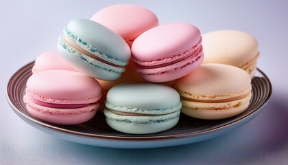 Obraz premium Pastel Macaron Delight