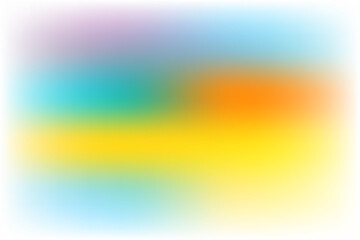 Soft Blended Color Gradient with White Border abstract