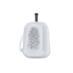 Obraz premium Modern White Paddle Tennis Backpack with Racket