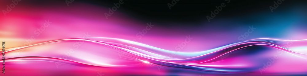 Poster an abstract background with brightly colored neon frame.