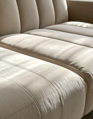 Fototapeta premium Light beige sofa detail