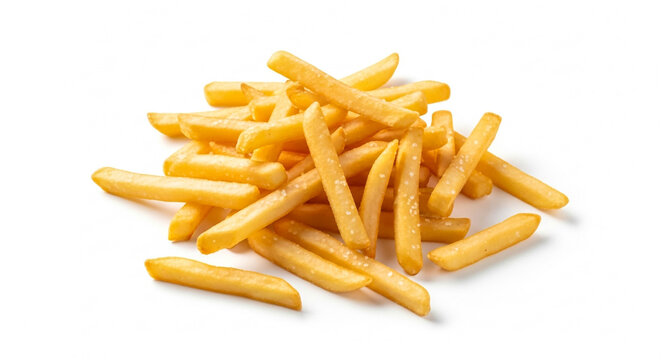 rench Fries in White Paper Container on White Surface