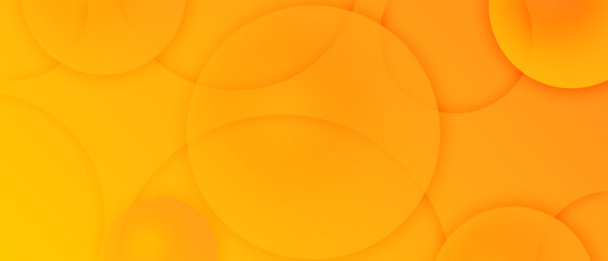 Modern orange graphic design element cutout style concept for web banner