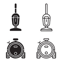 Modern vacuum cleaner illustration