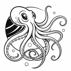 vector illustration of an abstract fish