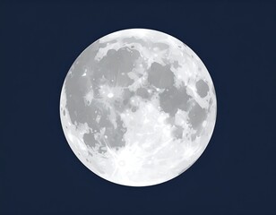 Full moon, night sky
