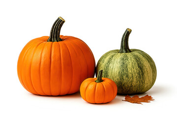 Pumpkin on a white background