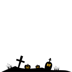 Halloween Graveyard Landscape View