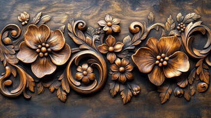 Vintage Filigree &acirc;&euro;&ldquo; An ornate, antique-style wooden frame with delicate curls and swirls. --ar 16:9 --stylize 750 --v 6.1 Job ID: 5f0b4385-08fc-4eb8-b7af-f50134906500