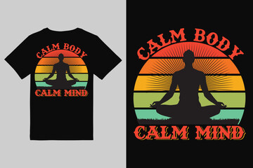 Yoga T shirt Design, yoga vector for t shirt