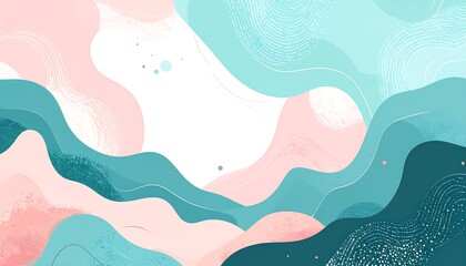 Abstract background with flowing shapes and soft colors