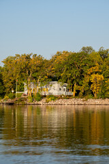Fototapeta premium house on the river