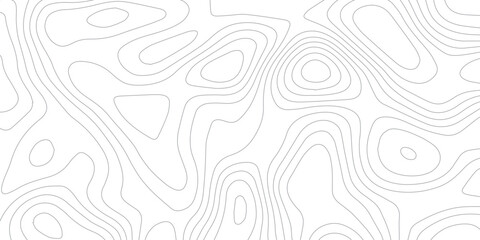 Modern topographic linear background. Wavy line art texture. terrain path isolated on white background.. Geographic line map with elevation assignments. 