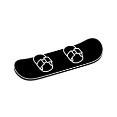 Snowboard Silhouette - Winter Sport Equipment Icon
